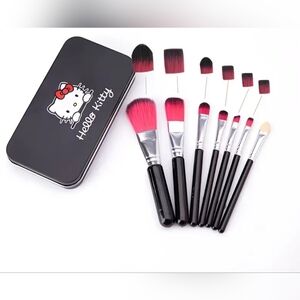 Hello Kitty Makeup Brush Set - Pink and Black